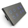 تصویر  کلید لمسی هشت پل zigbee زیگبی Benica