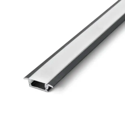 تصویر  پروفیل لاین نوری توکار کابینتی تک لاین 16mm (کد59)