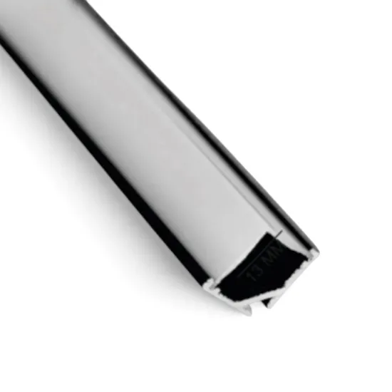 تصویر  پروفیل لاین نوری کنجی تک لاین عرض 13mm (کد51)