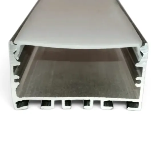 تصویر  پروفیل لاین نوری روکار فنرخور سه لاین 45mm (کد64)