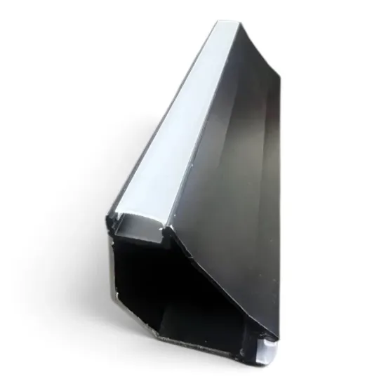 تصویر  پروفیل لاین نوری کنجی گلویی دو لاین عرض 60mm (کد53)