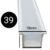 تصویر  پروفیل لاین نوری توکار تک لاین 12mm (کد39)