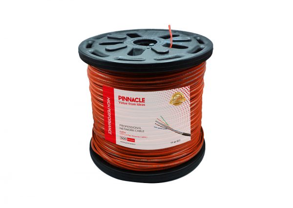 pinnacle utp cable کابل شبکه CAT6 UTP پیناکل حلقه ۵۰۰ متری مس